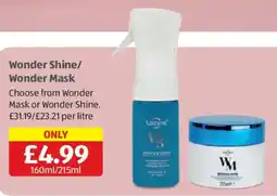 Aldi Lacura wonder shine/wonder mask offer