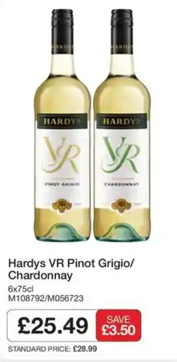Booker Wholesale Hardys vr pinot grigio/chardonnay offer