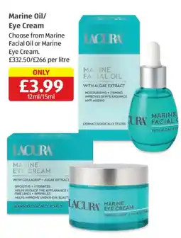 Aldi Lacura marine oil/eye cream offer