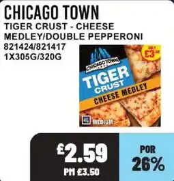 Bestway Chicago town tiger crust cheese medley offer