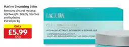 Aldi Lacura marine cleansing balm offer