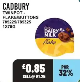 Bestway Cadbury twinpot - flake/buttons offer