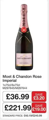 Booker Wholesale Moet & Chandon Rose Imperial offer