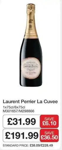 Booker Wholesale Laurent Perrier La Cuvee offer