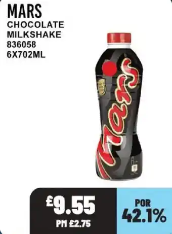 Bestway Mars chocolate milkshake offer