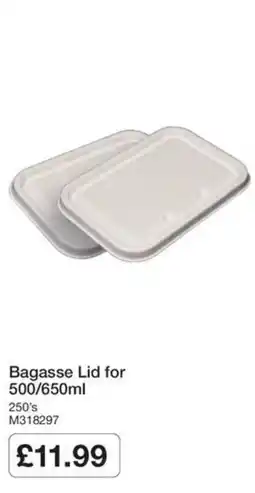 Booker Wholesale Bagasse Lid offer