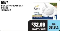 Bestway Dove beauty cream bar offer