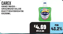 Bestway Carex hand wash offer