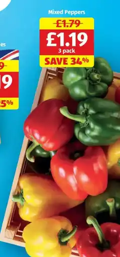 Aldi Mixed Peppers offer