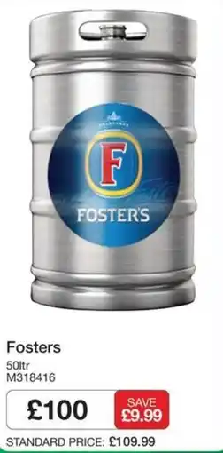 Booker Wholesale Fosters offer
