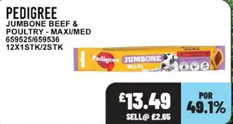 Bestway Pedigree jumbone beef & poultry offer