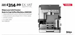 Costco Ninja luxe café premier bean to cup coffee machine offer