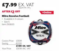 Costco Mitre Revolve Football offer