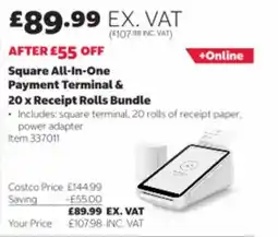 Costco Square All-In-One Payment Terminal offer