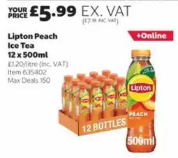 Costco Lipton peach ice tea offer