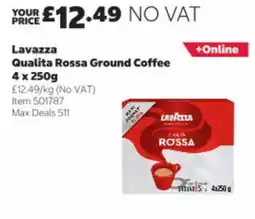 Costco Lavazza qualita rossa ground coffee offer