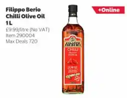 Costco Filippo Berio chilli olive oil offer