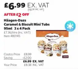 Costco Haagen-Dazs caramel & biscuit mini tubs offer