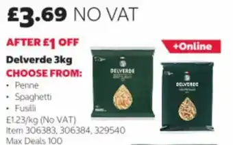 Costco Delverde pasta offer