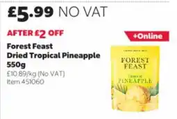 Costco Forest Feast dried tropical pineapple offer