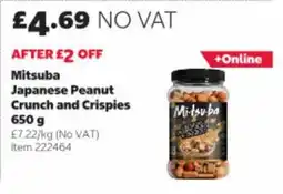 Costco Mitsuba japanese peanut crunch and crispies offer