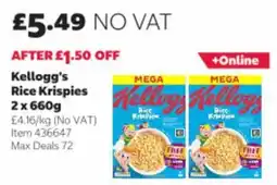 Costco Kellogg's rice krispies offer