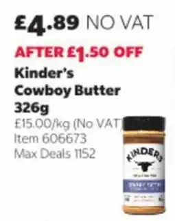 Costco Kinder's Cowboy Butter offer