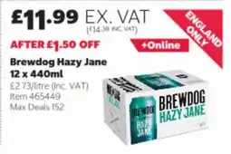 Costco Brewdog Hazy Jane offer
