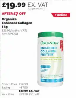 Costco Organika enhanced collagen protein offer