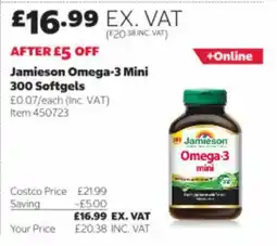 Costco Jamieson omega-3 mini offer