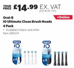 Costco Oral-B iO Ultimate Clean Brush Heads offer