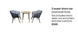 B&Q 2 seater bistro set offer