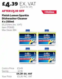 Costco Finish lemon sparkle dishwasher cleaner offer