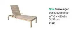 B&Q New Sunlounger offer