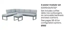 B&Q 6 seater modular set offer