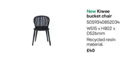 B&Q New Kiwee bucket chair offer