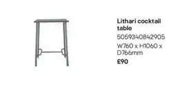 B&Q Lithari cocktail table offer
