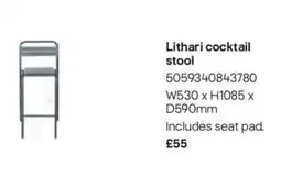 B&Q Lithari cocktail stool offer
