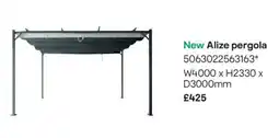 B&Q New Alize pergola offer
