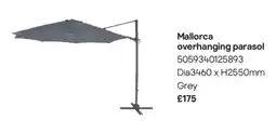 B&Q Mallorca overhanging parasol offer