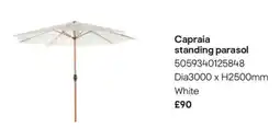 B&Q Capraia standing parasol offer