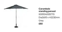 B&Q Carambole standing parasol offer