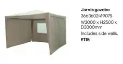 B&Q Jarvis gazebo offer