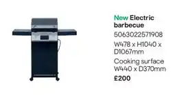 B&Q New Electric Barbecue offer