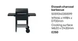 B&Q Etowah charcoal barbecue offer