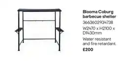 B&Q Blooma coburg barbecue shelter offer