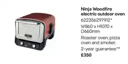 B&Q Ninja Woodfire electric outdoor oven offer