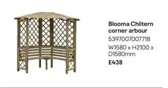 Blooma chiltern corner arbour