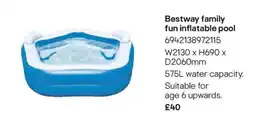 B&Q Bestway family fun inflatable pool offer