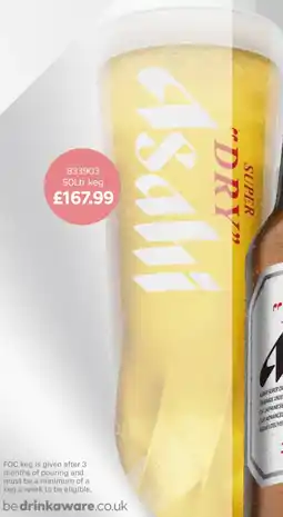 Bestway Super "dry" asahi offer